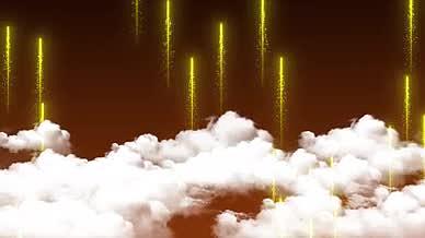 粒子穿透云层之上背景视频视频的预览图